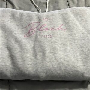 Bloch Light Gray Pullover with Pink Script